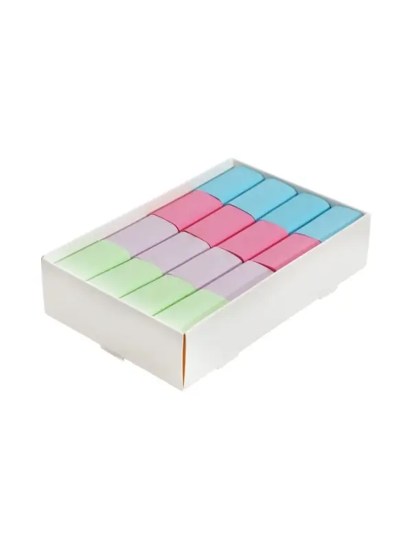 Ластик, термопластичная резина, 35×22×10 мм, пастельный, МИКС Ластик, термопластичная резина, 35×22×10 мм, пастельный, МИКС