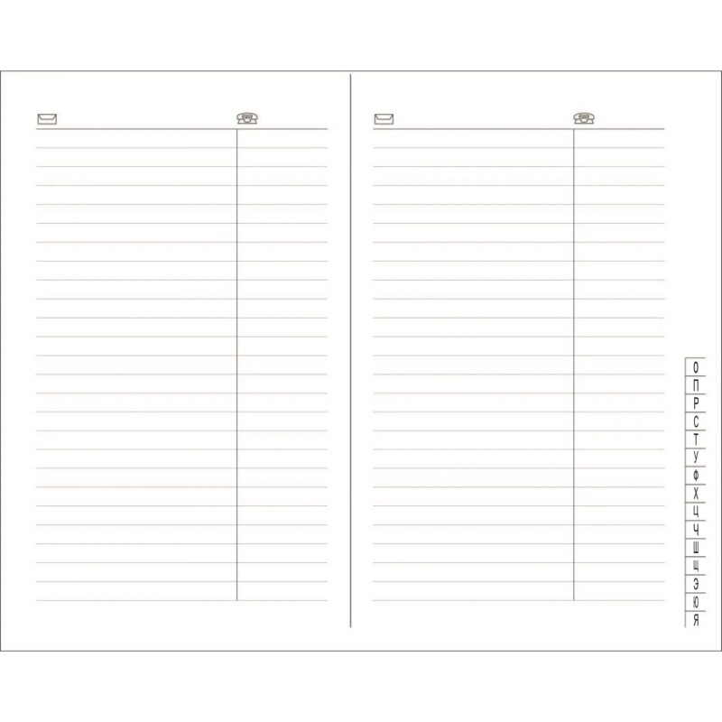 Телефонная книга зеленый,А5,133х202мм,96л,АТТАСНЕ ВИВА