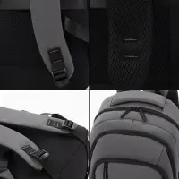 Рюкзак школьный, 2 отделения, 5 карманов, водонепроницаемое дно, 26&times;14&times;39 см, серый