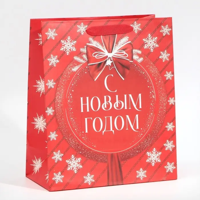 Пакет подарочный новогодний ламинированный &laquo;Красочный Новый год&raquo;, ML 23 х 27 х 11.5 см