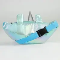 Сумка детская поясная Magic unicorn, на молнии, голубая