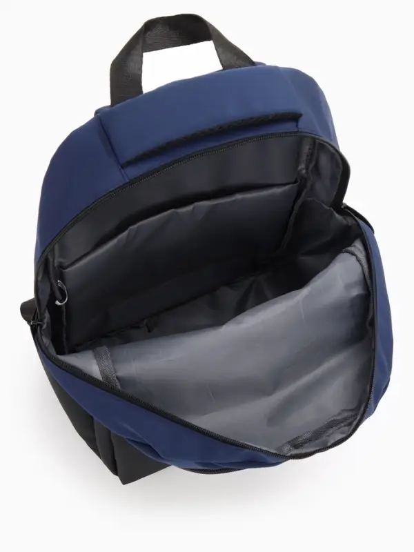 Рюкзак городской, 2 отделения, 3 кармана, водонепроницаемое дно, 27&times;14&times;39 см, синий