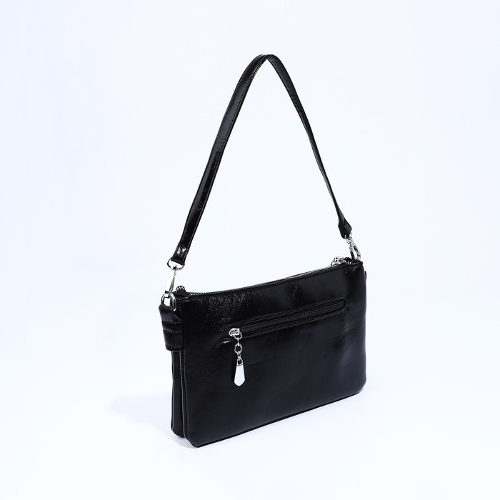 Сумка кросс-боди на молнии, цвет чёрный Сумка кросс-боди на молнии, цвет чёрный