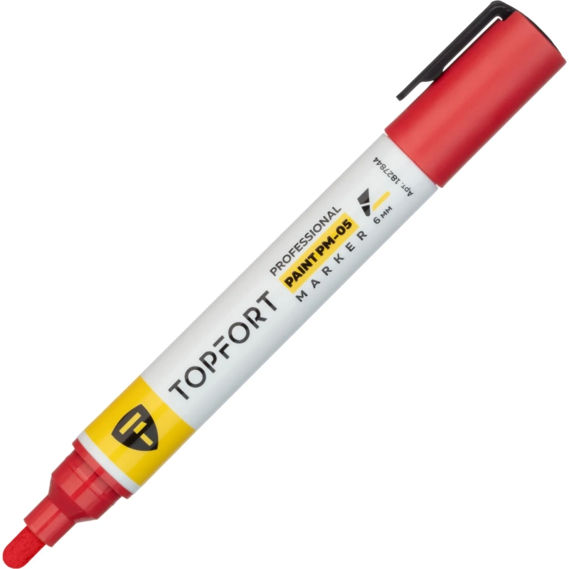 Маркер лаковый Topfort Paint 6 мм красный