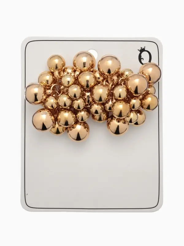 Серьги металл &laquo;Молекула&raquo;, цвет золото