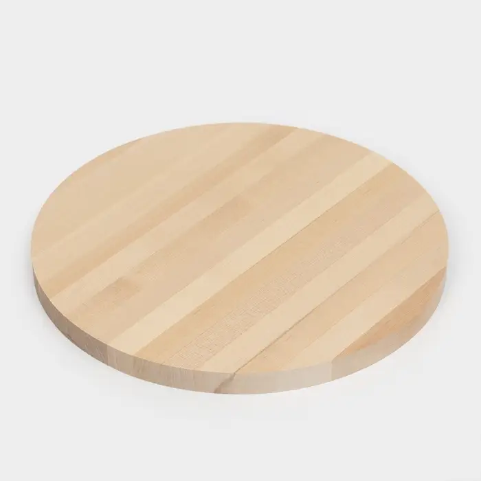 Доска разделочная круглая Доляна &laquo;Фортуна&raquo;, d=30 см, толщина 1.8 см, дерево берёза