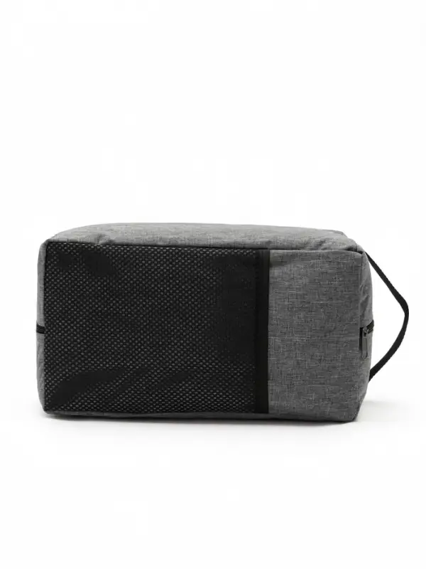 Сумка для обуви на молнии, 32&times;17&times;8 см, с ручкой, серая
