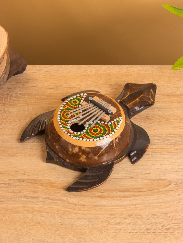 Сувенирный музыкальный инструмент Калимба «Черепаха», 18×24×6 см, албезия, кокос Сувенирный музыкальный инструмент Калимба «Черепаха», 18×24×6 см, албезия, кокос