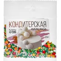 Посыпка кондитерская с мягким центром "Ассорти": цветная, 20 г
