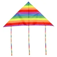 Воздушный змей &laquo;Цветные полоски&raquo;, с леской