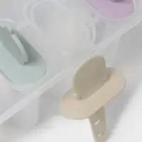 Форма для мороженого Доляна &laquo;Леденец&raquo;, 15&times;12&times;12 см, 8 ячеек, пластик, прозрачная