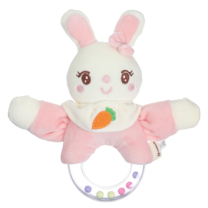 Мягкая погремушка «Милая зайка», от 3 мес., Крошка Я Мягкая погремушка «Милая зайка», от 3 мес., Крошка Я