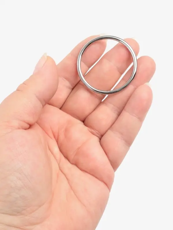 Кольцо литое TEIRA, для сумки, d=35/40 мм, набор 2 шт., 3.1 г, s=2.5 мм, цвет серебряный Кольцо литое TEIRA, для сумки, d=35/40 мм, набор 2 шт., 3.1 г, s=2.5 мм, цвет серебряный