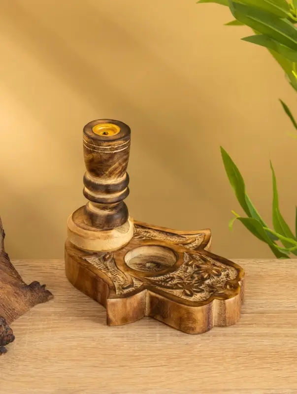 Подставка под благовония  Подставка под благовония "Рука Фатимы" дерево 15 см