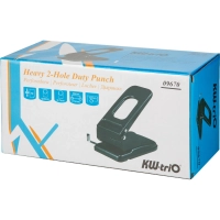 Дырокол Kw-Trio Heavy Duty 967 макс.70лист. металл черный отв.:2 с линейкой