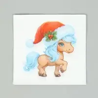 Салфетки бумажные однослойные «Символ года», 24х24, 40 шт