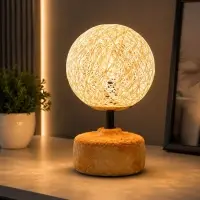 Лампа настольная RISALUX &laquo;Венера&raquo;, Е14, 40 Вт, оранжевая, 12&times;12&times;26 см
