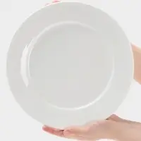 Тарелка Hanna Kn&ouml;vell, d=28 см, с бортом, фарфор, белая