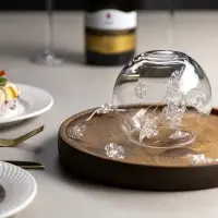 Гирлянда &laquo;Нить&raquo; 2 м, роса с насадками &laquo;Снежинка&raquo;, IP20, серебристая нить, 20 LED, 2 режима, от батареек АА&times;2, свечение белое