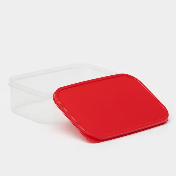 Контейнер пищевой Доляна, 1,2 л, цвет красный Контейнер пищевой Доляна, 1,2 л, цвет красный