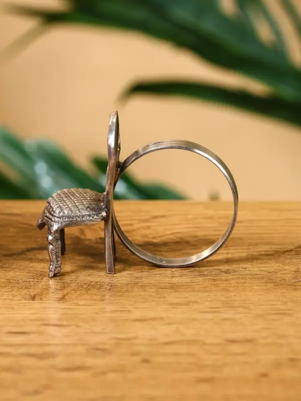 Кольцо для салфеток "Кресло" латунь 6х3х5 см