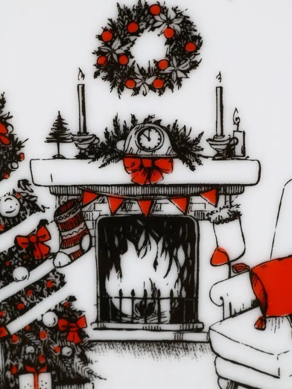 Тарелка новогодняя плоская &laquo;Зимний уют&raquo;, d=19 см