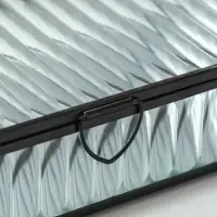 Шкатулка стекло с металлическим каркасом "Линии" прозрачная 10х20х4,3 см