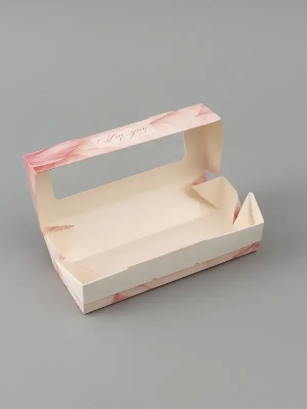 Коробка подарочная с окном &laquo;Для тебя&raquo;, 17&times;7&times;4 см, самосборная