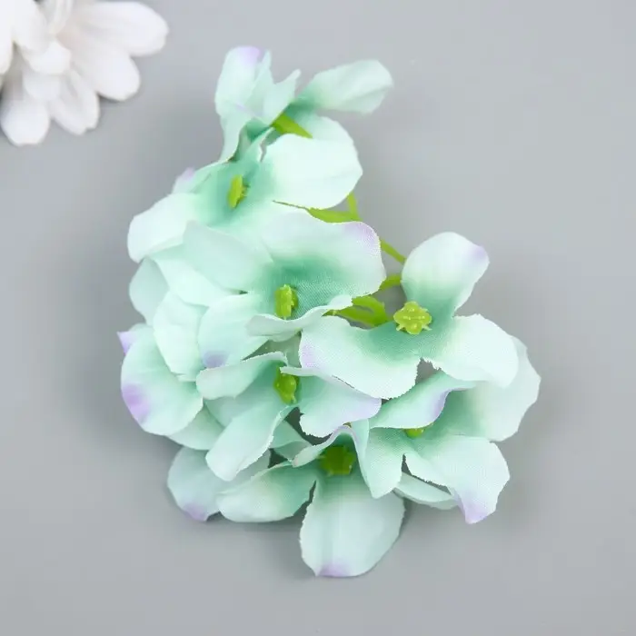 Цветы для декорирования Цветы для декорирования "Гортензия" сиренево-голубые 10х10 см