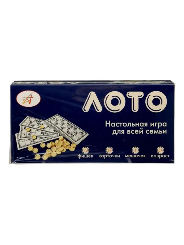 Русское лото 24 карточки, 90 фишек