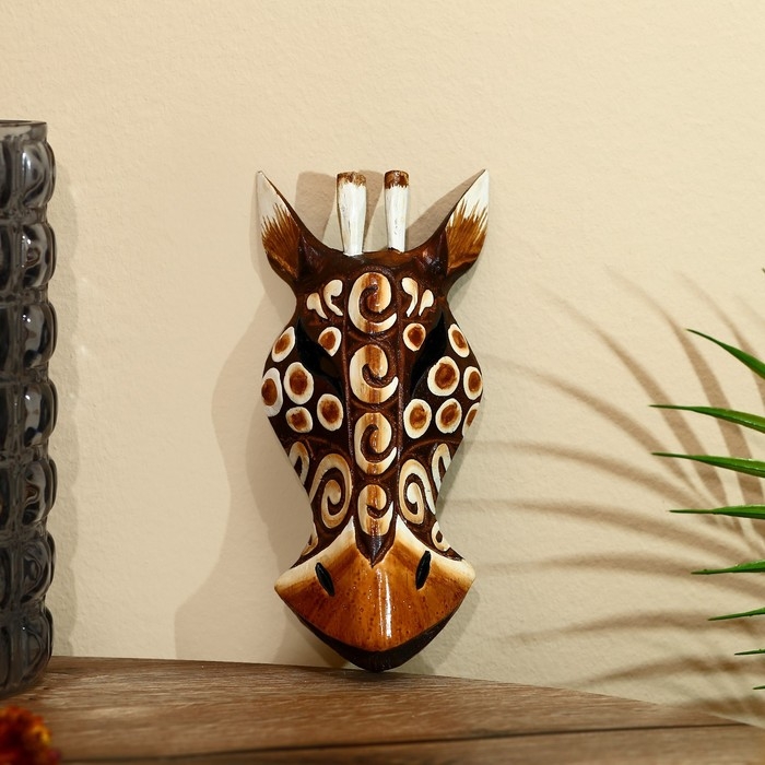 Маска Маска "Зебра" албезия 19х9х4 см