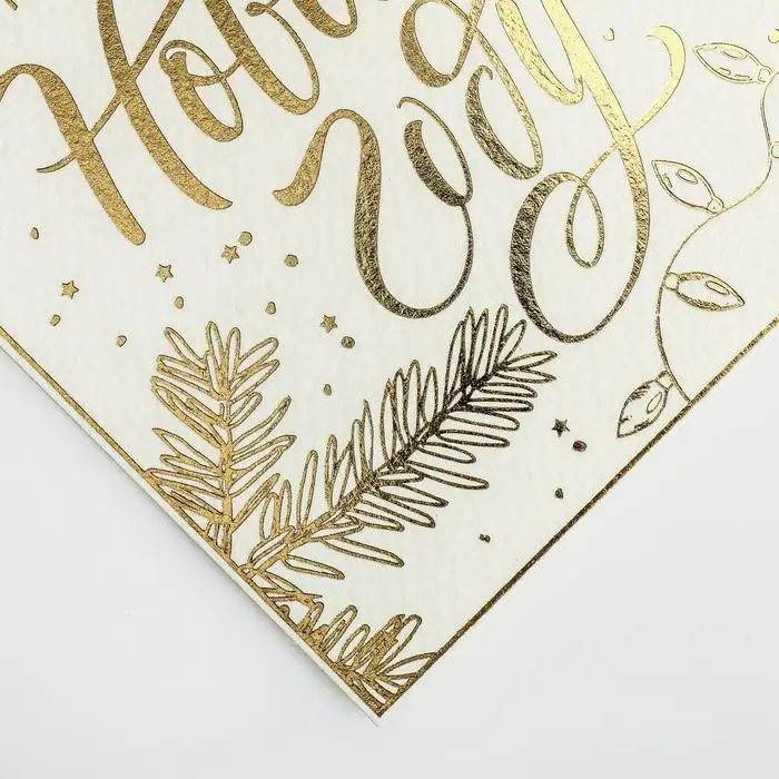 Открытка с новым годом на акварельном картоне «Счастья в Новом году», тиснение, 10.7 х 8.8 см Открытка с новым годом на акварельном картоне «Счастья в Новом году», тиснение, 10.7 х 8.8 см