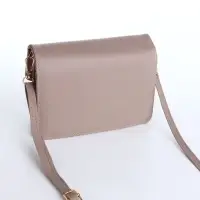 Сумка женская мессенджер на магнитах, 20&times;4&times;13 см, серая