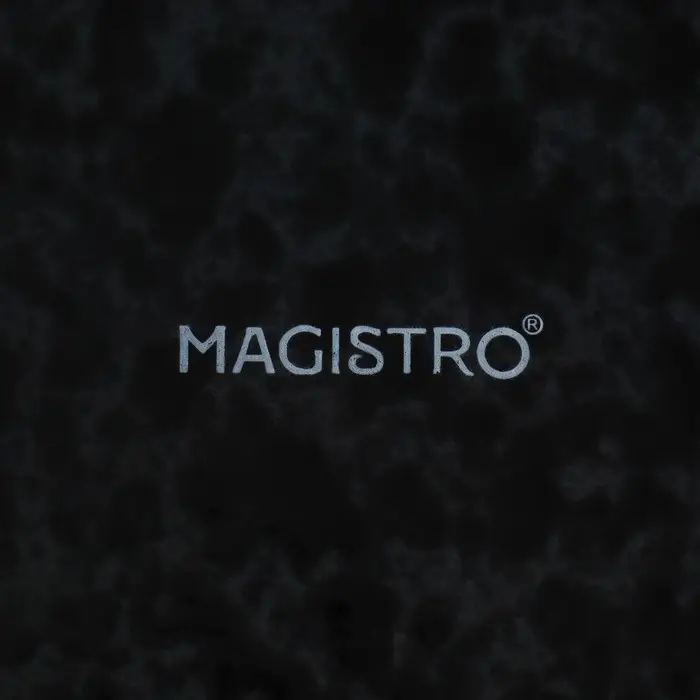 Блюдо Magistro &laquo;Ночной дождь&raquo;, 21&times;14&times;3 см, фарфор, чёрное