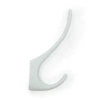 Крючок мебельный CAPPIO HEEL LIGHT, двухрожковый, цвет белый
