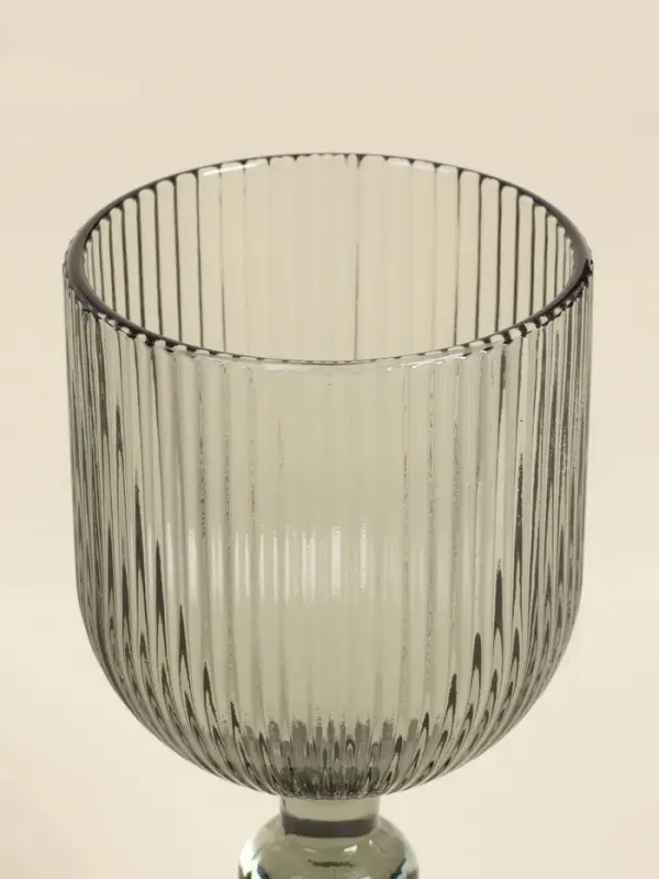 Бокалы для вина SL Home &laquo;Модерн&raquo;, 250 мл, 8&times;14.5 см, набор 2 шт., стекло, графитовые