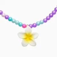 Набор детский &laquo;Выбражулька. Цветок&raquo;, 3 предмета: бусы, клипсы, кольцо безразмерное, разноцветный