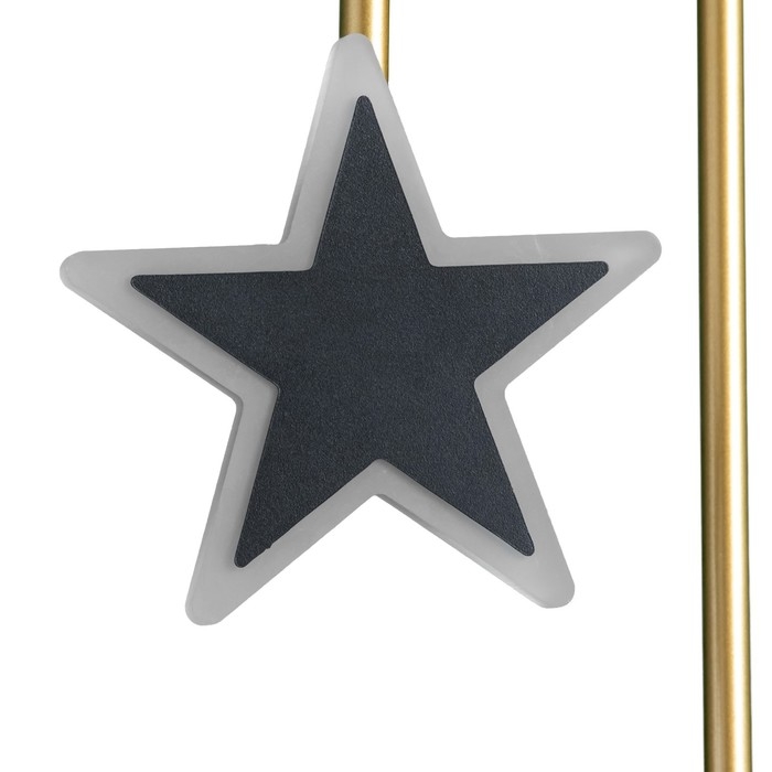 Бра 2485/2 LED 8Вт 4000К черно-золотой 24х46 см