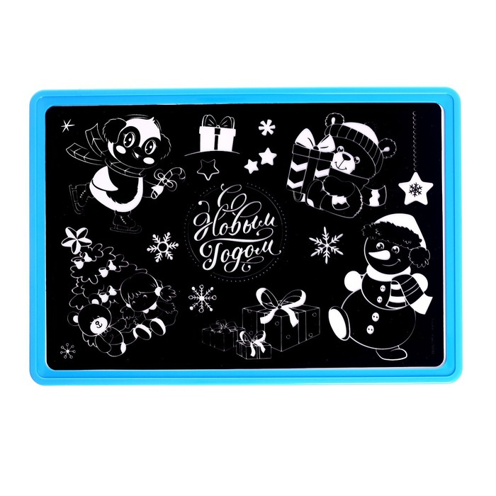 Планшет для рисования светом на новый год «Зверята», А4 Планшет для рисования светом на новый год «Зверята», А4