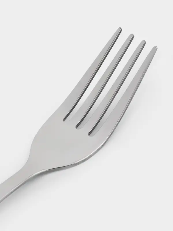 Вилка столовая &laquo;Уют&raquo;, длина 20 см, толщина 1.8 мм, цвет серебряный