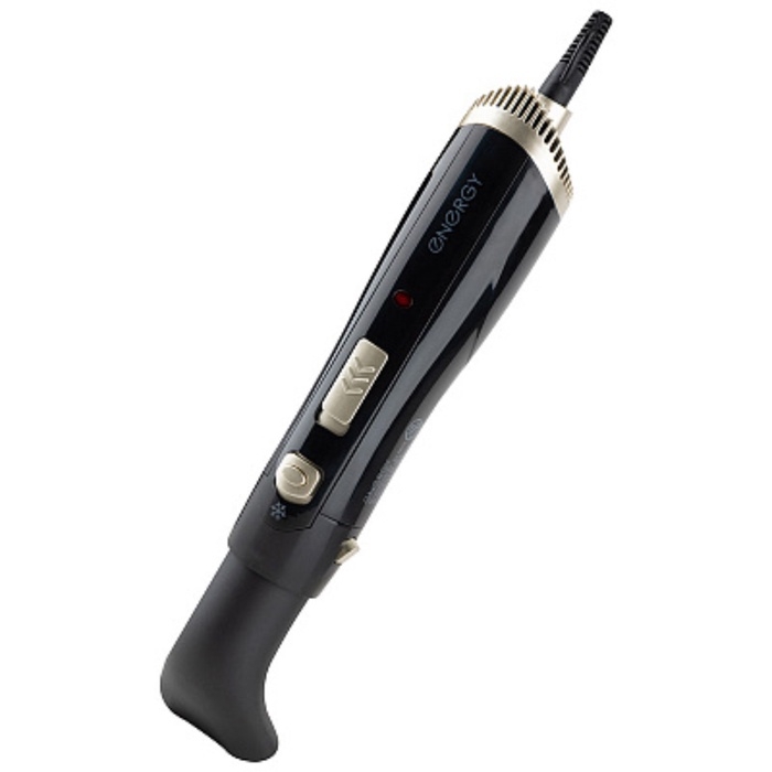 Фен-щётка ENERGY EN-845, 800-1000 Вт, 2 скорости, 2 температурных режима, 3 насадки, чёрный Фен-щётка ENERGY EN-845, 800-1000 Вт, 2 скорости, 2 температурных режима, 3 насадки, чёрный