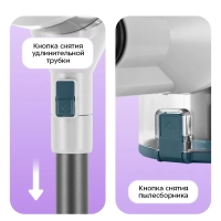 Беспроводной вертикальный пылесос КТ-5204 - 550 Вт