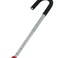 Замок противоугонный на руль автомобиля, металл, красный, 53 см