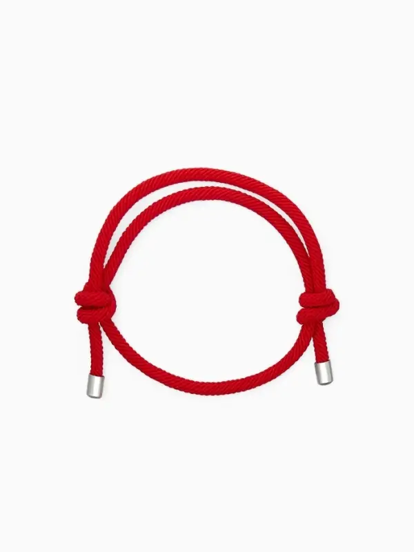 Браслет-оберег &laquo;Красная нить&raquo;, защита, красный в серебре, d=6