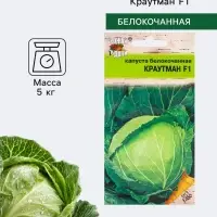 Семена Капуста белокочанная &laquo;Краутман&raquo;, F1, 0.05 г, &laquo;Урожай удачи&raquo;