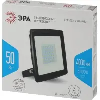 Прожектор светодиодный ДО-50 Вт 4000К 4000 Лм IP65 черный 50w нейтральный 200-240В LPR-023-0-40K-050