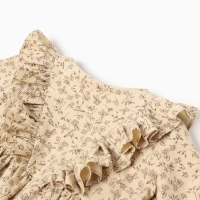 Платье для девочки MINAKU: Cotton collection цвет бежевый, рост 104 см