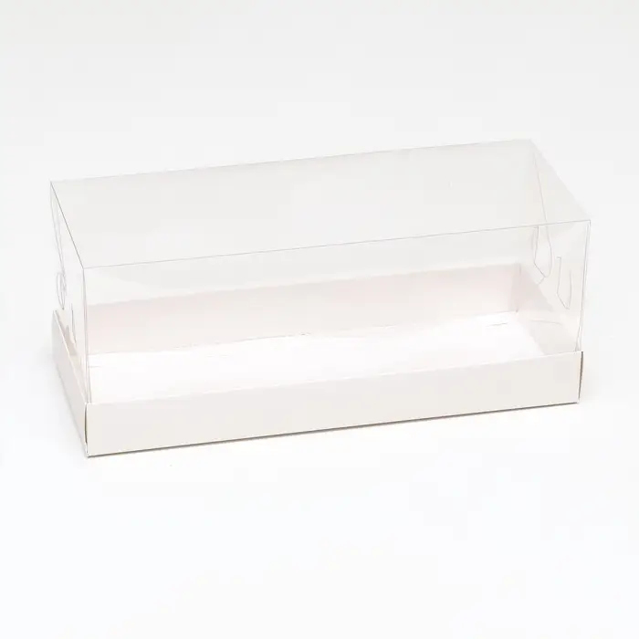 Коробка с прозрачной крышкой &laquo;под рулет&raquo; 30&times;12&times;12 см Кондитерская упаковка