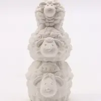 Фигурка декоративная &laquo;Семья&raquo;, неокрашенная, 10&times;6&times;4 см, белая