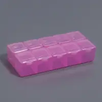 Органайзер для хранения мелочей, 10 ячеек, 8.8×4.5×2.1 см, МИКС